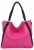 Torebka Damska Shopper Bag XL firmy Hernan HB0337 Fuksjowa